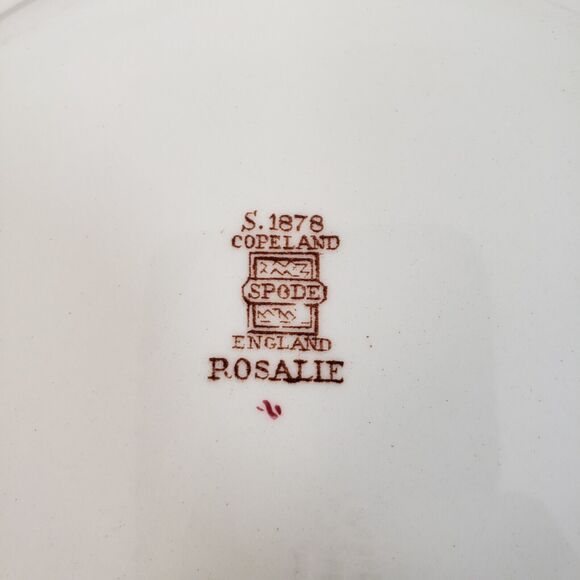 Vtg Spode Copeland Rosalie Dinner Plate Basketweave 10.5" Chelsea Wicker - Picture 4 of 5